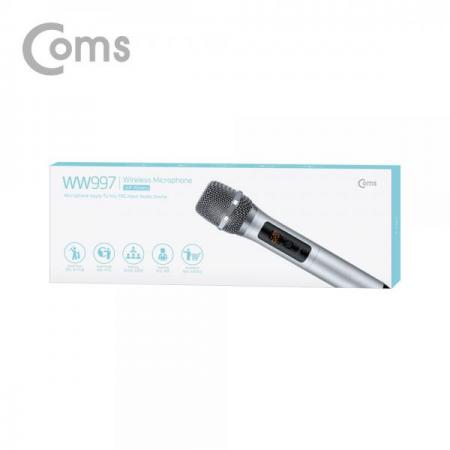 디바이스마트,컴퓨터/모바일/가전 > 음향ㆍ영상ㆍ카메라 > 마이크 > 무선/블루투스마이크,Coms,무선 UHF 싱글 마이크 세트 / 마이크 x 1ea / 수신기 포함[WW997], 무선 UHF 싱글 마이크 세트 / 마이크 x 1ea / 수신기 포함