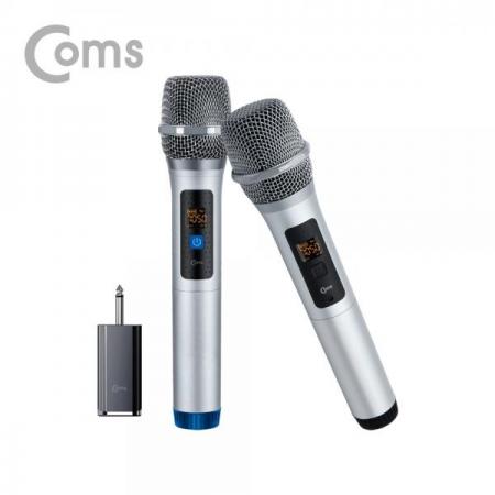 디바이스마트,컴퓨터/모바일/가전 > 음향ㆍ영상ㆍ카메라 > 마이크 > 무선/블루투스마이크,Coms,무선 UHF 더블 마이크 세트 / 마이크 x 2ea / 수신기 포함[WW998], 무선 UHF 더블 마이크 세트 / 마이크 x 2ea / 수신기 포함