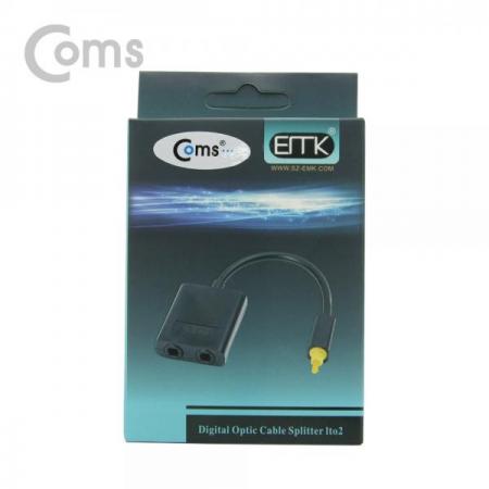 디바이스마트,커넥터/PCB > I/O 커넥터 > 젠더류 > 광케이블 젠더,Coms,오디오광 Optical 분배기 1:2 케이블형 20cm, Black / Optical[BT425],오디오 광 분배기 / 1:2 케이블형 / 검정색 / Toslink(MALE) - Toslink(FEMALE) x 2 / 토스링크 / Optical / 20cm