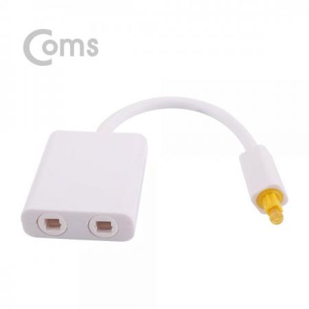 디바이스마트,커넥터/PCB > I/O 커넥터 > 젠더류 > 광케이블 젠더,Coms,오디오광 Optical 분배기 1:2 케이블형, 흰색 Toslink(M)-Toslink(F) x 2 /토스링크 / Optical[ND635],오디오 광 분배기 / 1:2 케이블형 / 흰색 / Toslink(MALE) - Toslink(FEMALE) x 2 / 토스링크 / Optical