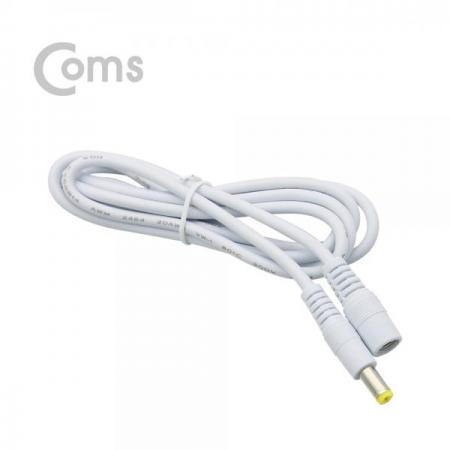 디바이스마트,케이블/전선 > PC/네트워크/통신 케이블 > 전원/파워 케이블,Coms,DC 5.5 전원 케이블(연장) 1.5M, White[BT005],DC 전원 연장 케이블 / MALE to FEMALE / 외경 5.5파이,내경 2.1파이 / 1.5M