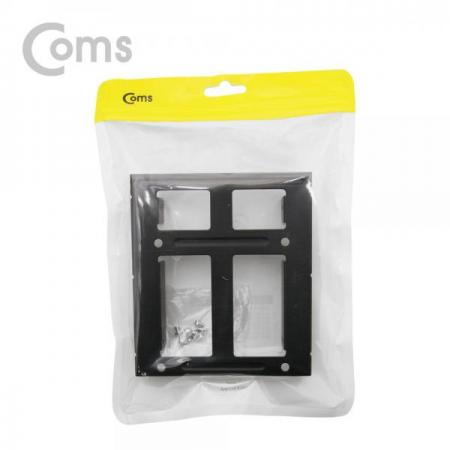 디바이스마트,컴퓨터/모바일/가전 > 저장장치 > 외장케이스 > 도킹스테이션/파우치,Coms,하드 가이드 철재(2.5 to 3.5) - 검정 2.5 HDD/SSD x 2 장착용, 나사포함[BT307],검정 2.5 HDD/SSD x 2 장착용/나사포함