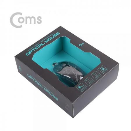 디바이스마트,컴퓨터/모바일/가전 > 키보드/마우스 > 마우스 > 유선 마우스,Coms,게이밍(사무용) 마우스 / 4 Color LED 변환 / 6버튼 / 4단 DPI(최대 3200) / 인체공학적[TT420],4 Color LED 변환 / 6버튼 / 4단 DPI(최대 3200) / 인체공학적