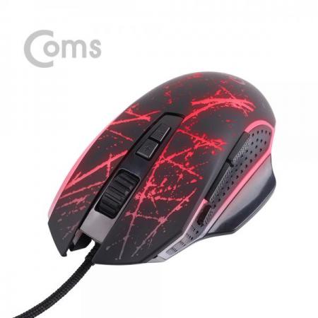 디바이스마트,컴퓨터/모바일/가전 > 키보드/마우스 > 마우스 > 유선 마우스,Coms,게이밍(사무용) 마우스 / 4 Color LED 변환 / 6버튼 / 4단 DPI(최대 3200) / 인체공학적[TT420],4 Color LED 변환 / 6버튼 / 4단 DPI(최대 3200) / 인체공학적
