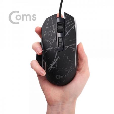 디바이스마트,컴퓨터/모바일/가전 > 키보드/마우스 > 마우스 > 유선 마우스,Coms,게이밍(사무용) 마우스 / 4 Color LED 변환 / 6버튼 / 4단 DPI(최대 3200) / 인체공학적[TT420],4 Color LED 변환 / 6버튼 / 4단 DPI(최대 3200) / 인체공학적