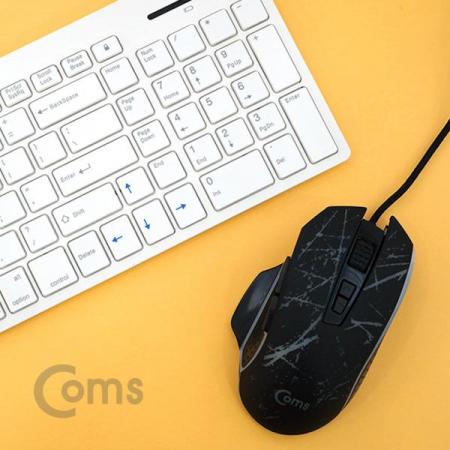 디바이스마트,컴퓨터/모바일/가전 > 키보드/마우스 > 마우스 > 유선 마우스,Coms,게이밍(사무용) 마우스 / 4 Color LED 변환 / 6버튼 / 4단 DPI(최대 3200) / 인체공학적[TT420],4 Color LED 변환 / 6버튼 / 4단 DPI(최대 3200) / 인체공학적