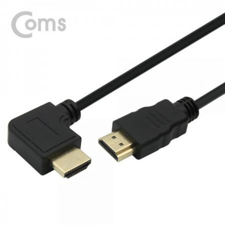 디바이스마트,케이블/전선 > 영상/음향 케이블 > HDMI/DVI 케이블,Coms,HDMI 케이블(스프링/좌향꺾임(꺽임))[ID010],HDMI 젠더 / HDMI(MALE) 좌향꺾임 / HDMI(MALE) / 스프링 전선