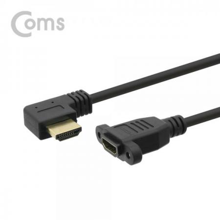 디바이스마트,케이블/전선 > 영상/음향 케이블 > HDMI/DVI 케이블,Coms,HDMI 연장 젠더, HDMI(M)좌향꺾임(꺽임) / HDMI(F)포트형, 4K2K 60Hz, 15cm[ND497],HDMI 젠더 / HDMI(MALE) 좌향꺾임 / HDMI(FEMALE)포트형 / 15cm