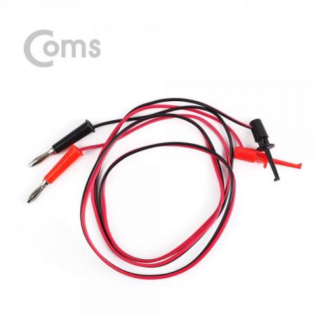 디바이스마트,커넥터/PCB > 플러그/잭 > 그래버,Coms,IC 후크 / 바나나 플러그 리드케이블 2선 - Black/Red / 후크-41mm [BE852],테스트 후크 그래버 / IC 집게형 리드봉 / 바나나 플러그 케이블 2선 / Black,Red / 후크-41mm