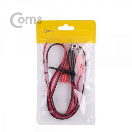 디바이스마트,커넥터/PCB > 플러그/잭 > 그래버,Coms,IC 후크 / 바나나 플러그 리드케이블 2선 - Black/Red / 후크-41mm [BE852],테스트 후크 그래버 / IC 집게형 리드봉 / 바나나 플러그 케이블 2선 / Black,Red / 후크-41mm