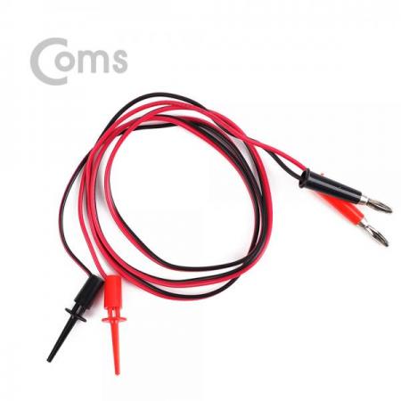 디바이스마트,커넥터/PCB > 플러그/잭 > 그래버,Coms,IC 집게형 리드봉 / 바나나 플러그 케이블 2선 - Black/Red / 후크-47mm [BE853],테스트 후크 그래버 / IC 집게형 리드봉 / 바나나 플러그 케이블 2선 / Black,Red / 후크-47mm