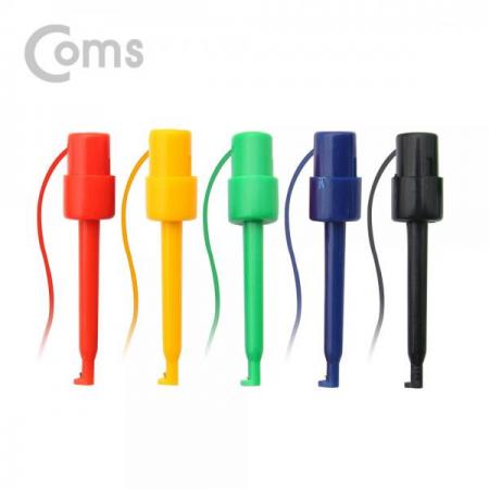 디바이스마트,커넥터/PCB > 플러그/잭 > 그래버,Coms,IC 후크/훅 클립 리드케이블 - 테스트용 / 5 Color / 중형 [BE864],테스트 후크 그래버 / 5 Color / 중형 / 5EA