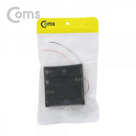 디바이스마트,전원/파워/배터리 > 배터리/배터리홀더 > 배터리홀더 > 18650 배터리 홀더,Coms,배터리 홀더(18650) 4구/2선 전원 15cm[ND715],18650/ 4구/2선 전원 /15cm