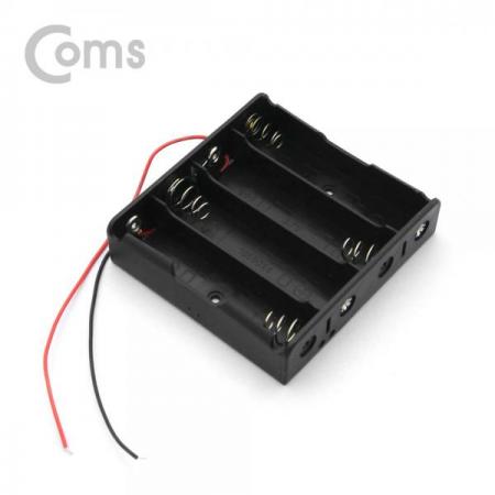 디바이스마트,전원/파워/배터리 > 배터리/배터리홀더 > 배터리홀더 > 18650 배터리 홀더,Coms,배터리 홀더(18650) 4구/2선 전원 15cm[ND715],18650/ 4구/2선 전원 /15cm