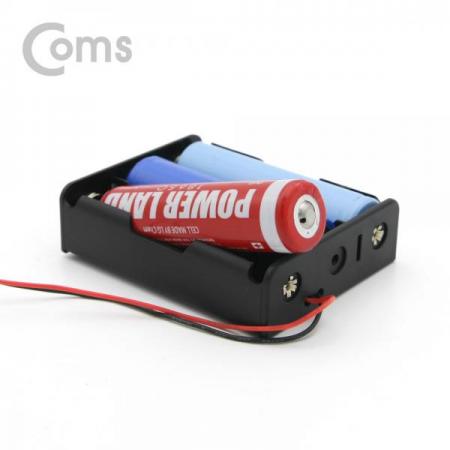 디바이스마트,전원/파워/배터리 > 배터리/배터리홀더 > 배터리홀더 > 18650 배터리 홀더,Coms,배터리 홀더(18650) 3구/2선 전원 15cm[ND719],18650/ 3구/2선 전원 /15cm