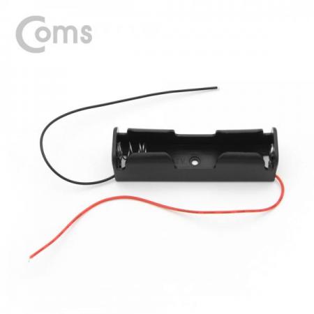 디바이스마트,전원/파워/배터리 > 배터리/배터리홀더 > 배터리홀더 > 18650 배터리 홀더,Coms,배터리 홀더(18650) 1구/2선 전원 15cm[ND721],18650/1구/2선 전원 /15cm