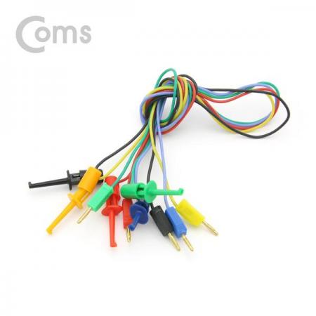 디바이스마트,커넥터/PCB > 플러그/잭 > 그래버,Coms,IC 후크/바나나 플러그 리드케이블(테스트용) 5 Color, 소형 [BE863],테스트 후크 그래버 / 바나나 플러그 리드케이블(테스트용) / 5 Color / 소형 / 5EA
