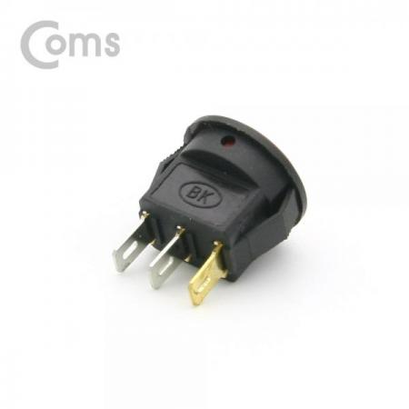 디바이스마트,스위치/부저/전기부품 > 스위치 > 로커스위치,Coms,제작용 전원 스위치(On/Off, 온오프) 3선, 레드 / 원형 / LED [BF089],On/Off, 온오프/3선/레드 / 원형 / LED