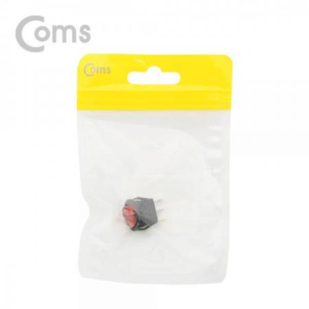 디바이스마트,스위치/부저/전기부품 > 스위치 > 로커스위치,Coms,제작용 전원 스위치(On/Off, 온오프) 3선, 레드 / 원형 / LED [BF089],On/Off, 온오프/3선/레드 / 원형 / LED