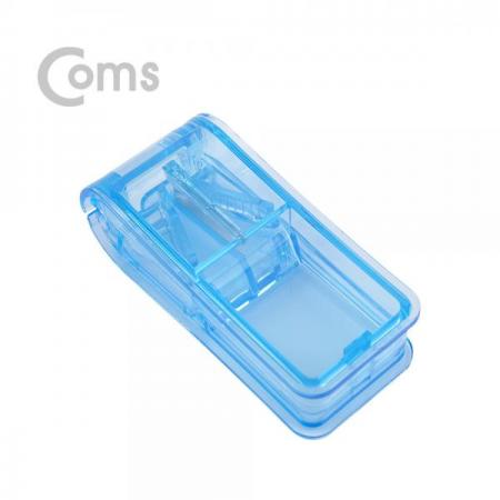 디바이스마트,공구함/작업대/엔클로저 > 공구함/부품함 > 다용도정리함(케이스),Coms,알약 커팅 보관함/ 투명/ 알약 절단기 [BE876], 알약 커팅 보관함/ 투명/ 알약 절단기