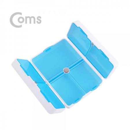 디바이스마트,공구함/작업대/엔클로저 > 공구함/부품함 > 다용도정리함(케이스),Coms,다용도 PVC 수납함, 7분배/폴더형/ 알약[BU882], 다용도 PVC 수납함/7분배/폴더형/ 알약