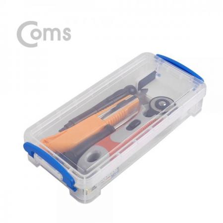 디바이스마트,공구함/작업대/엔클로저 > 공구함/부품함 > 다용도정리함(케이스),Coms,다용도 PVC 수납함 - 100 x 216 x 42 mm[ID458],PVC 수납함/100 x 216 x 42 mm