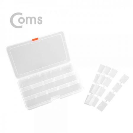 디바이스마트,공구함/작업대/엔클로저 > 공구함/부품함 > 다용도정리함(케이스),Coms,다용도 PVC 수납함 - 내부 15분배[ID459],PVC 수납함/내부 15분배