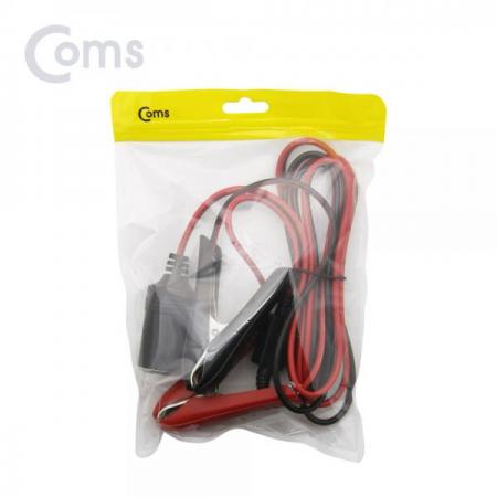 디바이스마트,컴퓨터/모바일/가전 > 게임/취미/캠핑용품 > 차량내부용품 > 실내용품,Coms,차량용 시가잭(시거잭) 연결 케이블(20A휴즈 포함) 배터리 +/- 악어클립[BT469],시거잭/연결 케이블(20A휴즈 포함) 배터리 +/- 악어클립