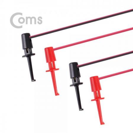 디바이스마트,계측기/측정공구 > 전기/전자 계측기 > 액세서리,Coms,IC 후크 / 후크형 리드봉 케이블 2선 - Black/Red / 후크 - 41mm [BE854],테스트 후크 그래버 / 집게형 리드봉 / 바나나 플러그 케이블 2선 / Black,Red / 후크 41mm