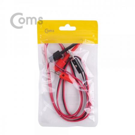 디바이스마트,계측기/측정공구 > 전기/전자 계측기 > 액세서리,Coms,IC 후크 / 바나나 플러그 케이블 2선 - Black/Red / 후크 - 57mm [BE857],테스트 후크 그래버 / 집게형 리드봉 / 바나나 플러그 케이블 2선 / Black,Red / 후크 57mm