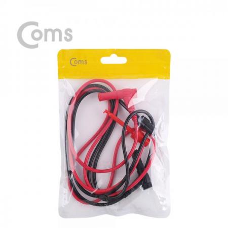 디바이스마트,계측기/측정공구 > 전기/전자 계측기 > 액세서리,Coms,DC 전원 후크형 리드봉 / 바나나 플러그 케이블 2선 Black/Red [BE866],테스트 후크 그래버 / 집게형 리드봉 / 바나나 플러그 케이블 2선 / Black,Red