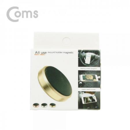 디바이스마트,사무/생활/서적 > 차량/생활/IOT > 차량내부용품 > 차량용 거치대,Coms,차량용 스마트폰 거치대 / 대쉬보드거치 / 원형 자석 / Gold[ID185],대쉬보드거치 / 원형 자석 / Gold