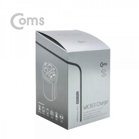 디바이스마트,컴퓨터/모바일/가전 > 게임/취미/캠핑용품 > 차량내부용품 > 실내용품,Coms,차량용 멀티 시가잭+USB 2P/DC 전압체크 기능 - 컵홀더형, 회색+청색 / 시거잭[WK363], 차량용 멀티 시가잭+USB 2P/DC 전압체크 기능 - 컵홀더형, 회색+청색 / 시거잭