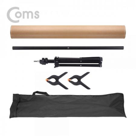 디바이스마트,컴퓨터/모바일/가전 > CCTV/프로젝터/영상장비 > 영상 관련 액세서리,Coms,스튜디오 촬영 배경지(White 60X115cm) + T형 2단 거치대 / 이동식 / 소형[BU713], 스튜디오 촬영 배경지(White 60X115cm) + T형 2단 거치대 / 이동식 / 소형