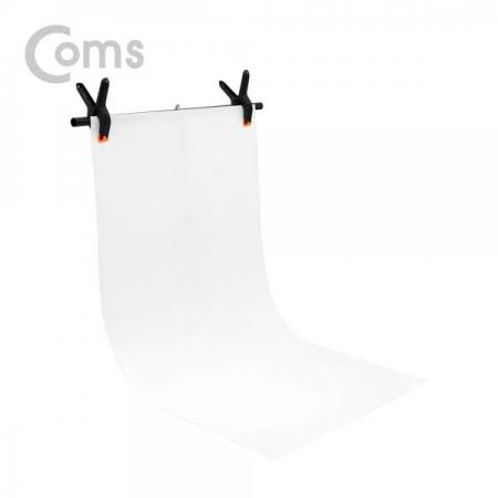 디바이스마트,컴퓨터/모바일/가전 > CCTV/프로젝터/영상장비 > 영상 관련 액세서리,Coms,스튜디오 촬영 배경지(White 60X115cm) + T형 2단 거치대 / 이동식 / 소형[BU713], 스튜디오 촬영 배경지(White 60X115cm) + T형 2단 거치대 / 이동식 / 소형