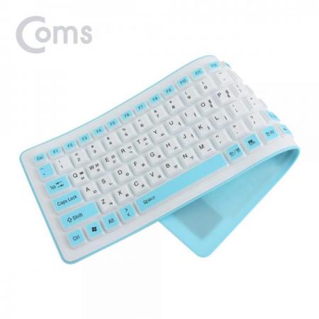 디바이스마트,컴퓨터/모바일/가전 > 키보드/마우스 > 키보드 > 유선 키보드,Coms,실리콘 롤 키보드 (USB 인터페이스/103키/방수기능) White [BB624],USB 인터페이스/103키/방수기능/White