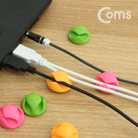 디바이스마트,컴퓨터/모바일/가전 > 네트워크/케이블/컨버터/IOT > 네트워크 자재/공구/타이 > 케이블타이/몰드,Coms,케이블 오거나이저(홀더형/6pcs), Pink/Green/Orange, 케이블/볼펜 고정[BT352], 케이블 오거나이저(홀더형/6pcs)/Pink/Green/Orange/케이블/볼펜 고정