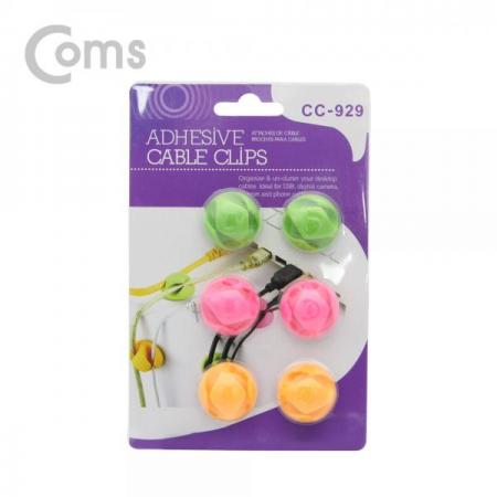 디바이스마트,컴퓨터/모바일/가전 > 네트워크/케이블/컨버터/IOT > 네트워크 자재/공구/타이 > 케이블타이/몰드,Coms,케이블 오거나이저(홀더형/6pcs), Pink/Green/Orange, 케이블/볼펜 고정[BT352], 케이블 오거나이저(홀더형/6pcs)/Pink/Green/Orange/케이블/볼펜 고정