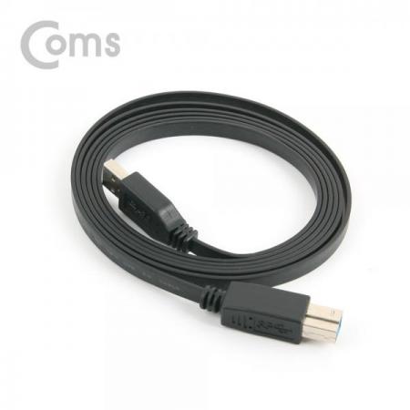 디바이스마트,케이블/전선 > USB 케이블 > 연장케이블(MF) > USB 3.0 B/mini B타입 연장케이블,Coms,USB 3.0 케이블(Black/Flat형/AB형) 1.8M [BB104], USB 3.0 케이블(Black/Flat형/AB형) /1.8M