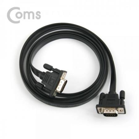 디바이스마트,,Coms,모니터 케이블(Black/Flat형) 1.5M/VGA M/M [BB105], 모니터 케이블(Black/Flat형)/ 1.5M/VGA M/M