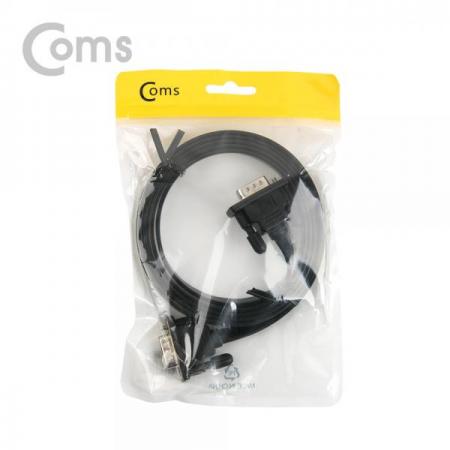 디바이스마트,,Coms,모니터 케이블(Black/Flat형) 1.5M/VGA M/M [BB105], 모니터 케이블(Black/Flat형)/ 1.5M/VGA M/M