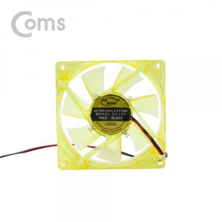 디바이스마트,컴퓨터/모바일/가전 > 컴퓨터 부품 > 쿨러/튜닝용품 > 케이스 쿨러,Coms,쿨러 케이스용 CASE / (IDE 4P) 투명 Yellow / 80mm[ND769],(IDE 4P) 투명 Yellow / 80mm