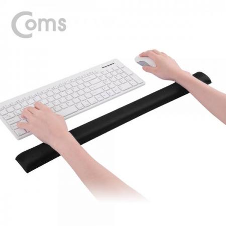 디바이스마트,컴퓨터/모바일/가전 > 키보드/마우스 > 마우스패드 > 손목보호패드,Coms,키보드+마우스 손목 보호대 - LONG & THIN / 59cm X 5cm / 패브릭 커버 / 블랙[SM467],LONG & THIN / 59cm X 5cm / 패브릭 커버 / 블랙