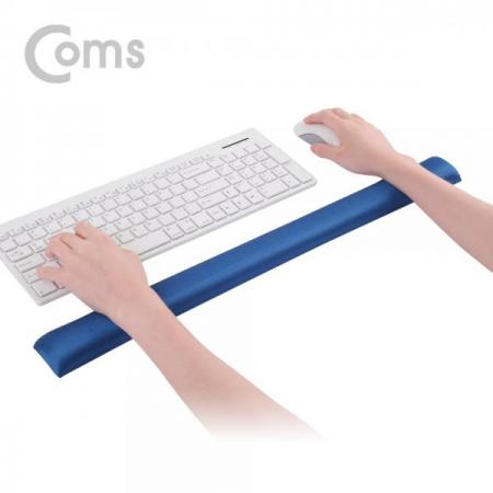 디바이스마트,컴퓨터/모바일/가전 > 키보드/마우스 > 마우스패드 > 손목보호패드,Coms,키보드+마우스 손목 보호대 - LONG & THIN / 59cm X 5cm / 패브릭 커버 / 블루[SM468],LONG & THIN / 59cm X 5cm / 패브릭 커버 / 블루