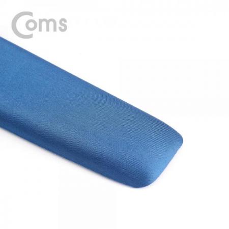 디바이스마트,컴퓨터/모바일/가전 > 키보드/마우스 > 마우스패드 > 손목보호패드,Coms,키보드 손목 보호대 - 46cm X 7.5cm / 패브릭 커버 / 곡선형 / 블루[SM470],46cm X 7.5cm / 패브릭 커버 / 곡선형 / 블루