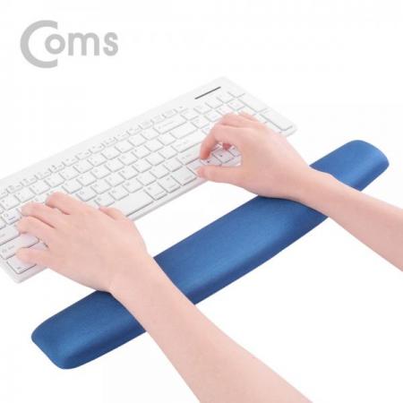 디바이스마트,컴퓨터/모바일/가전 > 키보드/마우스 > 마우스패드 > 손목보호패드,Coms,키보드 손목 보호대 - 46cm X 7.5cm / 패브릭 커버 / 곡선형 / 블루[SM470],46cm X 7.5cm / 패브릭 커버 / 곡선형 / 블루
