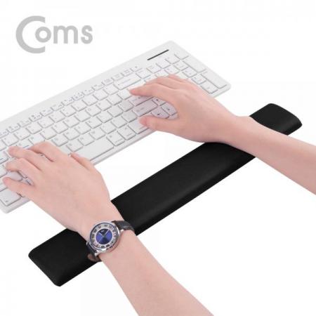 디바이스마트,컴퓨터/모바일/가전 > 키보드/마우스 > 마우스패드 > 손목보호패드,Coms,키보드 손목 보호대 - 42.5cm X 6cm / 패브릭 커버 / 직사각형 / 블랙[SM471],42.5cm X 6cm / 패브릭 커버 / 직사각형 / 블랙