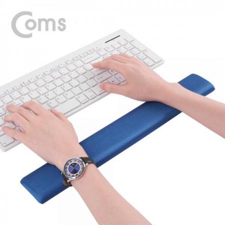 디바이스마트,컴퓨터/모바일/가전 > 키보드/마우스 > 마우스패드 > 손목보호패드,Coms,키보드 손목 보호대 - 42.5cm X 6cm / 패브릭 커버 / 직사각형 / 블루[SM472],42.5cm X 6cm / 패브릭 커버 / 직사각형 / 블루