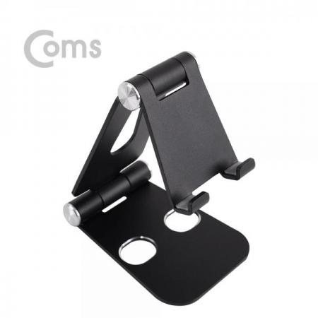디바이스마트,컴퓨터/모바일/가전 > 스마트폰/스마트기기 > 모바일 주변기기 > 거치대,Coms,스마트폰 알루미늄 거치대 / 스탠드 (접이식/Metal), Black[BT143],스탠드 (접이식/Metal)/Black