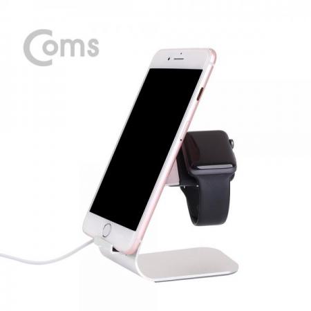 디바이스마트,컴퓨터/모바일/가전 > 스마트폰/스마트기기 > 모바일 주변기기 > 거치대,Coms,스마트폰 거치대, 탁상용(2 in 1) - iOS 스마트폰/워치[IF212],탁상용(2 in 1) - iOS 스마트폰/워치